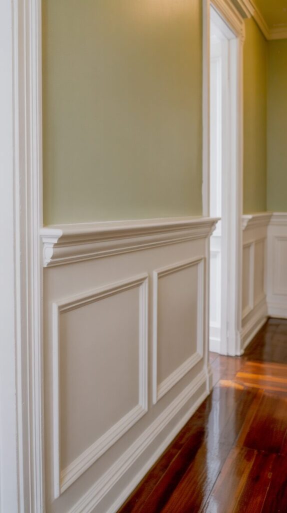 Try Thin Pencil Molding Wainscoting