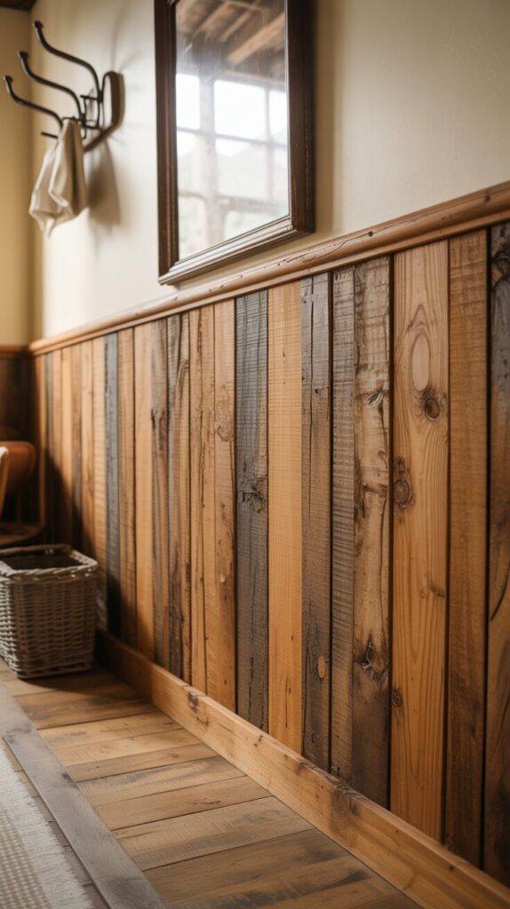 Use Rustic Barnwood Wainscoting