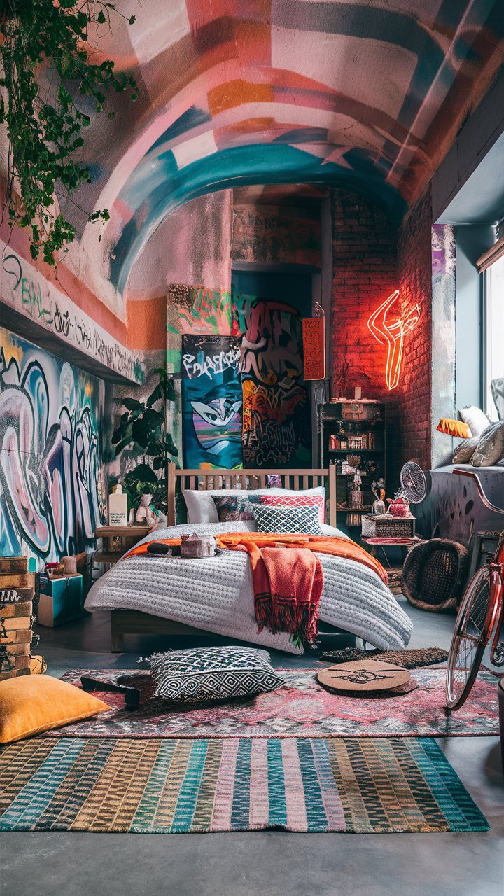 Street art bedroom