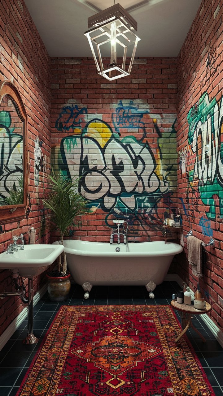 Graffiti bathroom