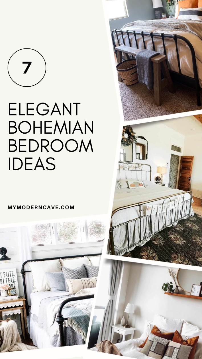 Bohemian Bedroom Ideas Infographic