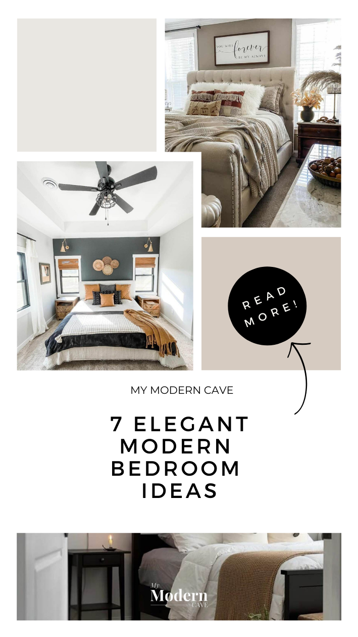 Modern Bedroom Ideas Infographic