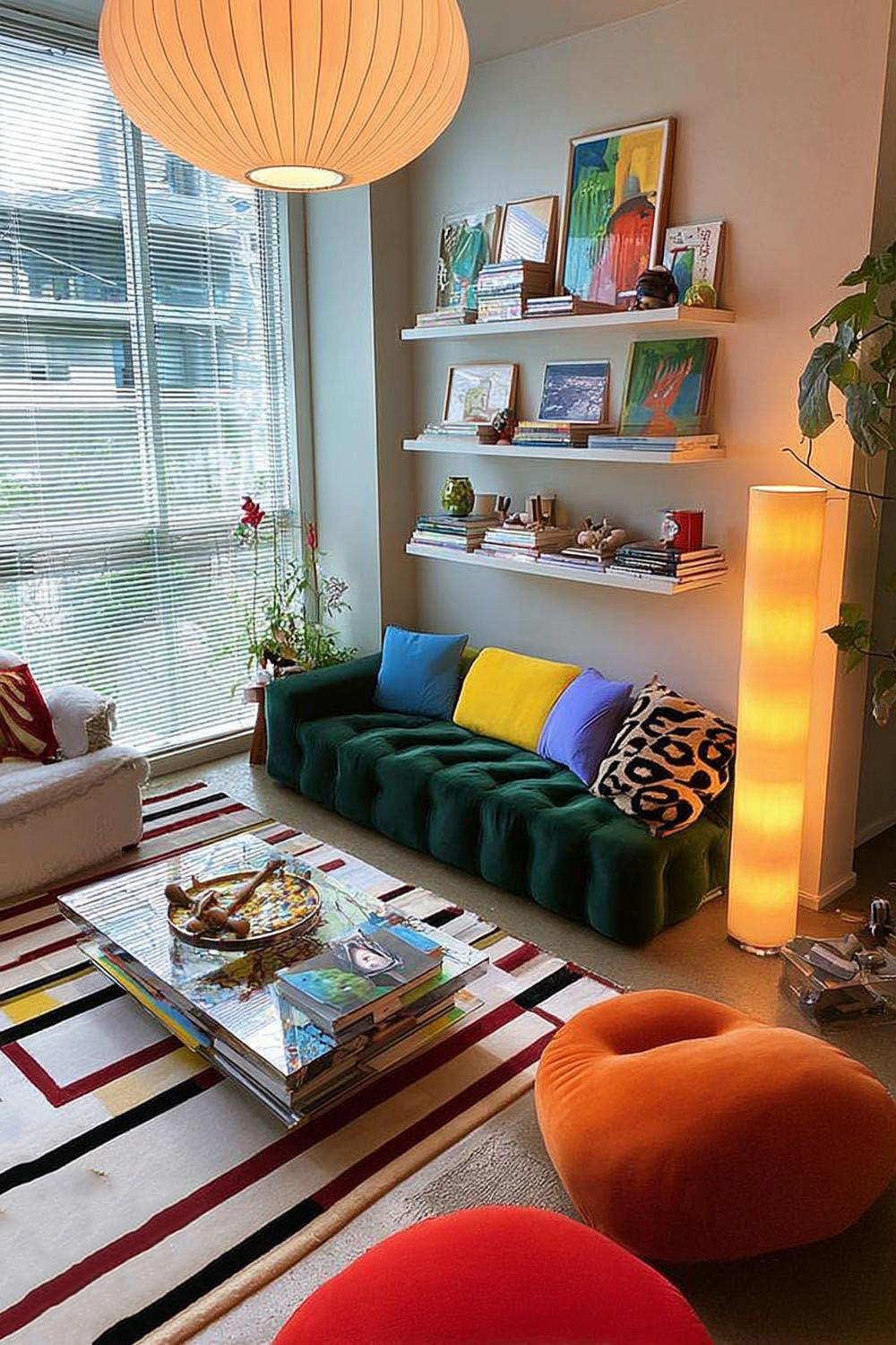 Swap Pillow Covers For a Dynamic Colorful Scheme
