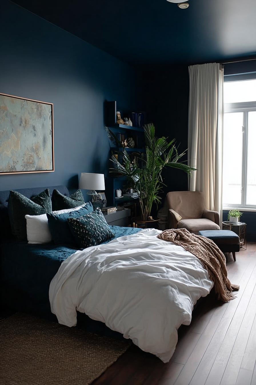 Add a Plush Armchair to Create a Cozy Seating Nook