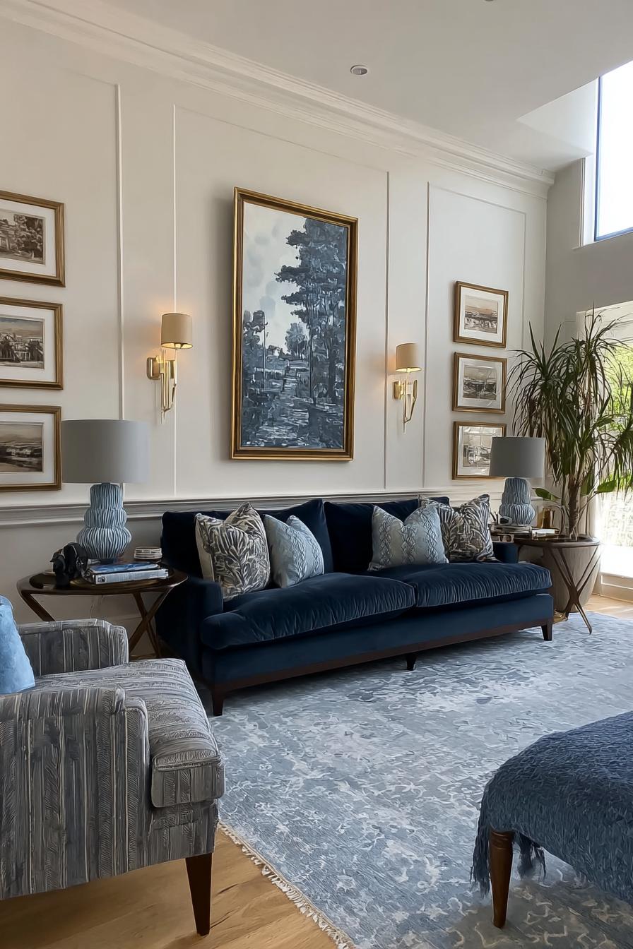 Frame Monochrome Artwork For a Sophisticated Blueprint Accent