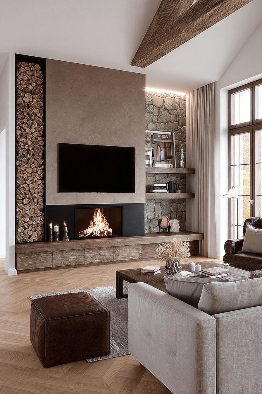 Update Your Fireplace with Contemporary Flair