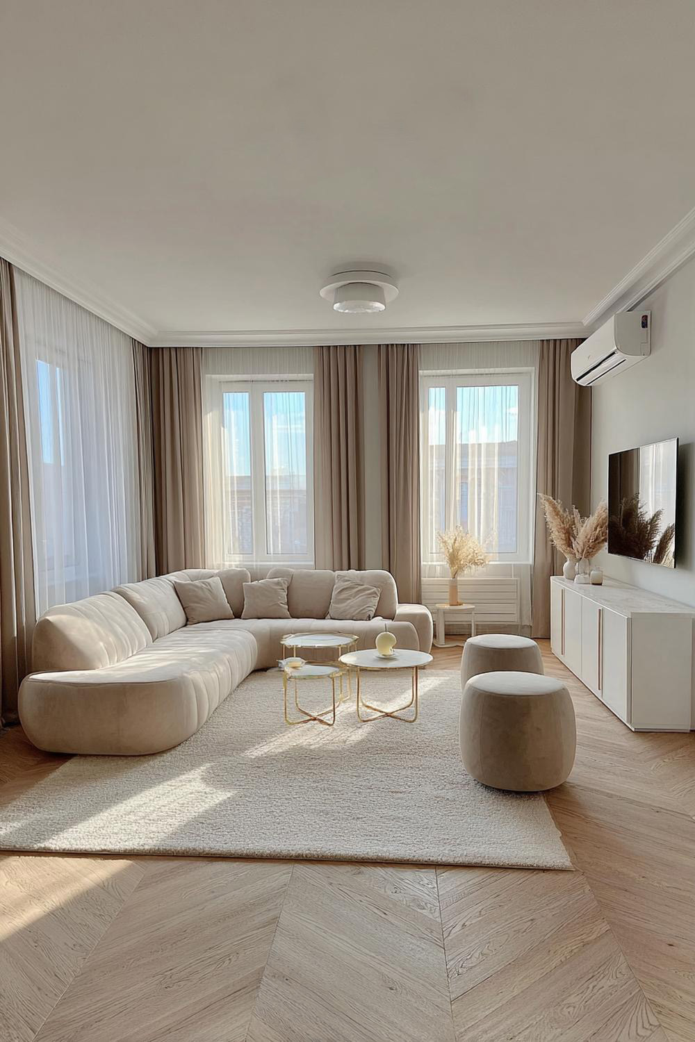 Showcase a Sculptural Ottoman For Contemporary Visual Interest