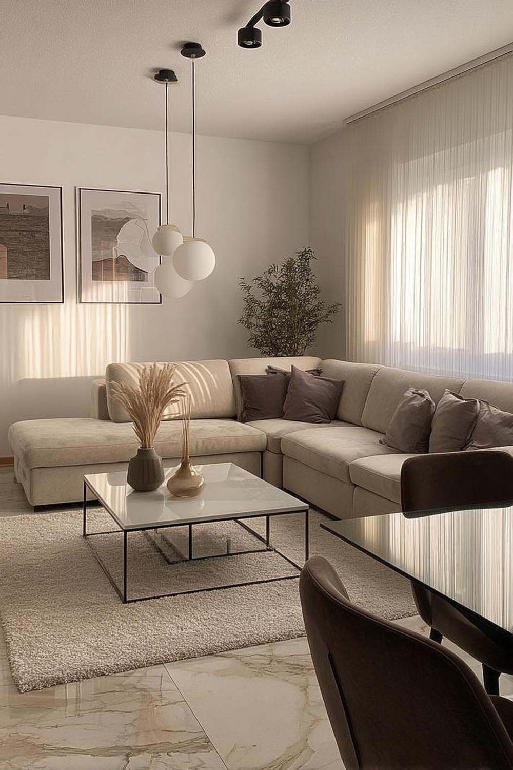 Maximize Natural Light with Sheer Floor to Ceiling Drapes