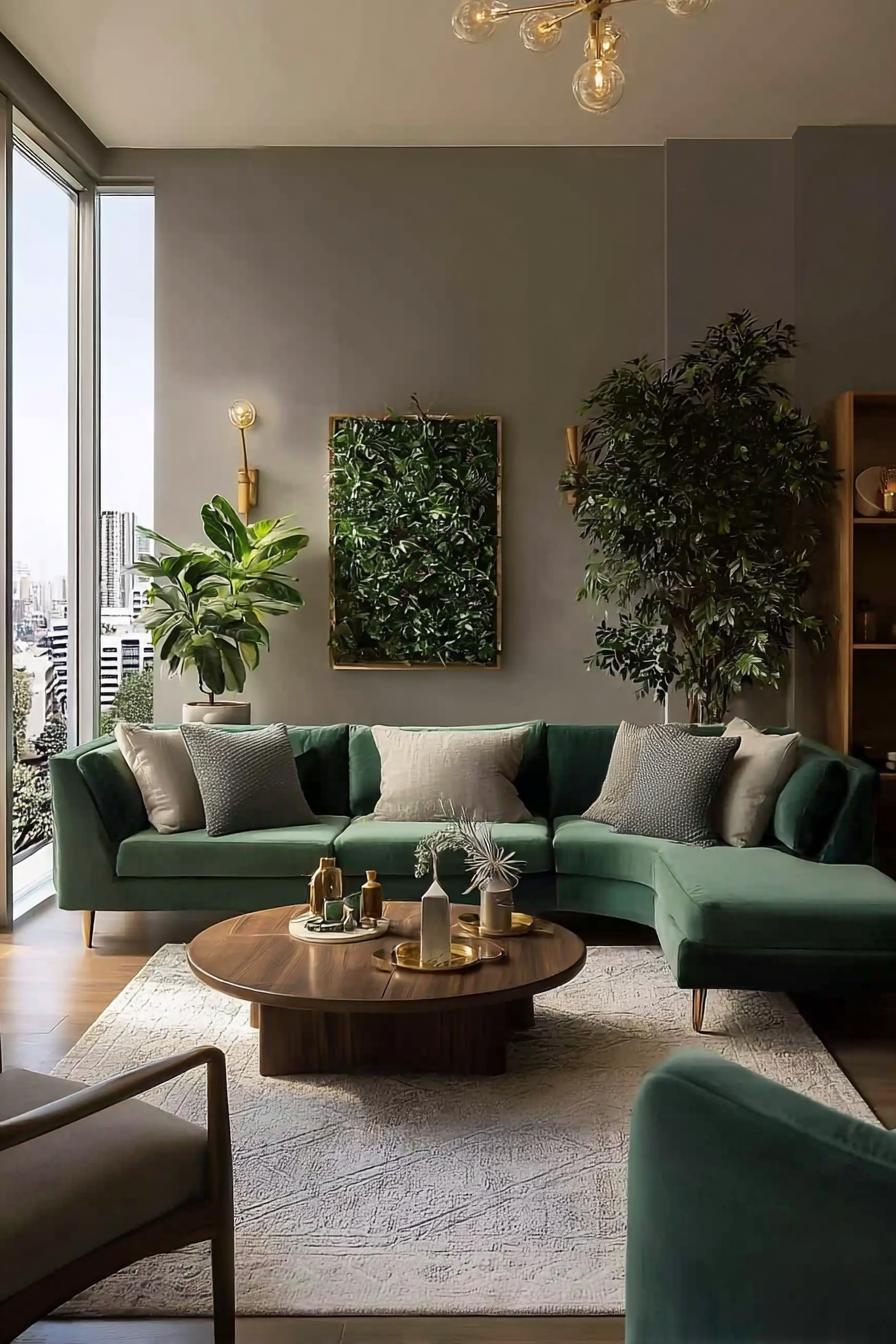 Combine Metallic Touches with Olive Tones for Elegant Sophistication