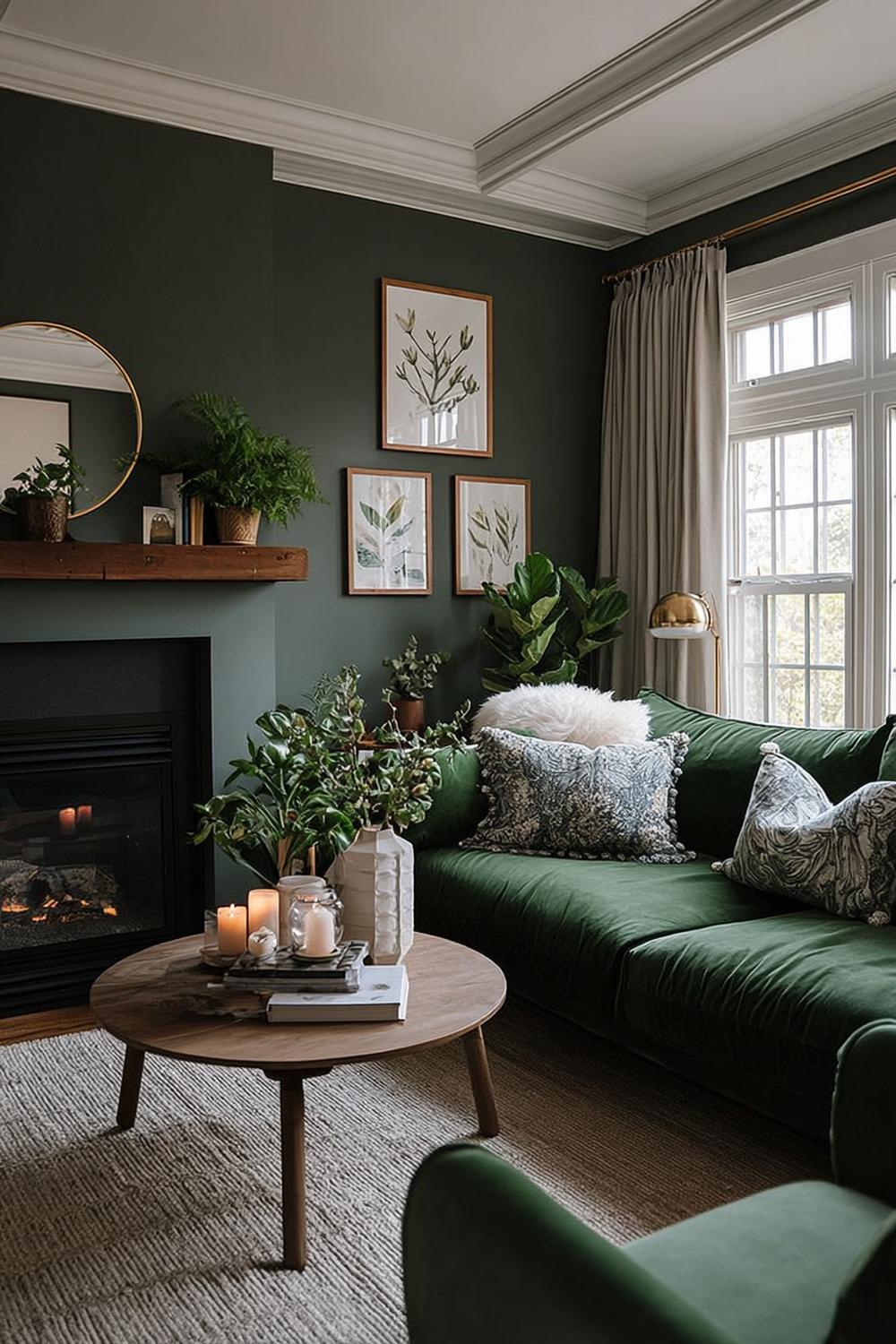 Arrange Layered Greenery For an Organic Living Room Feel