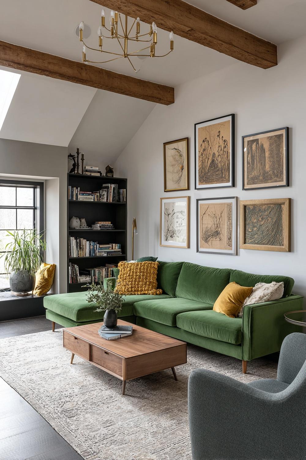 Mix Boho Accents with Modern Living Room Furniture