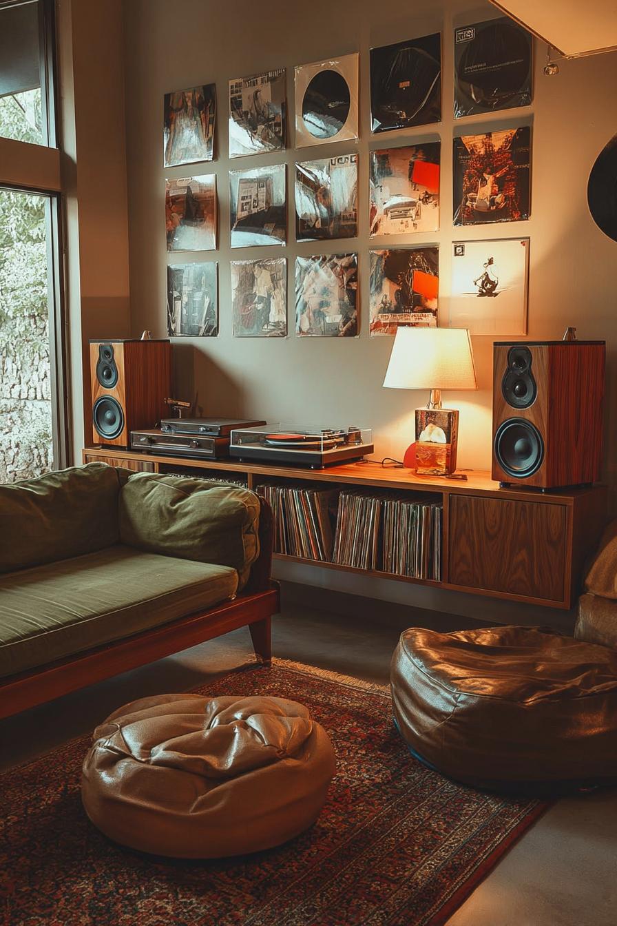 Create a Vinyl Record Art Display to Celebrate Vintage Style
