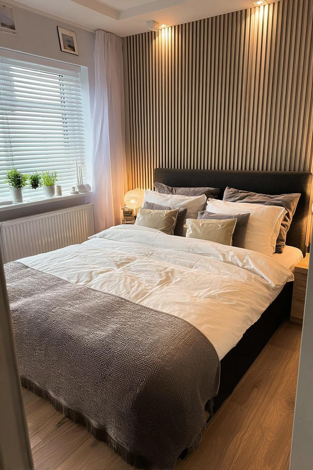 Highlight Vertical Wood Paneling For Stylish Small Space Texture