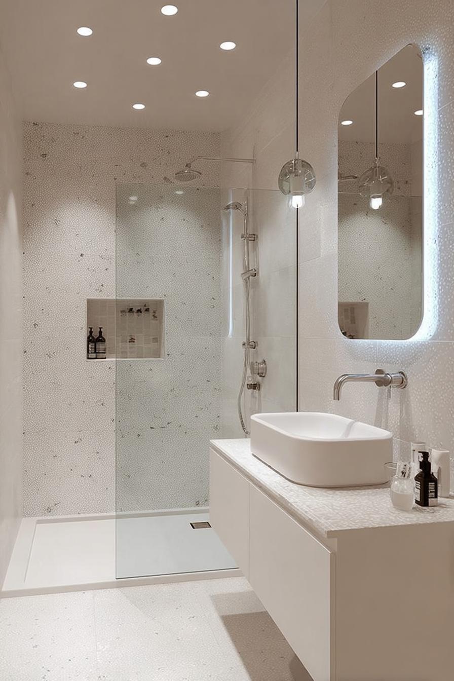 Illuminate the Space with Backlit Mirrors For Striking Vanity Appeal