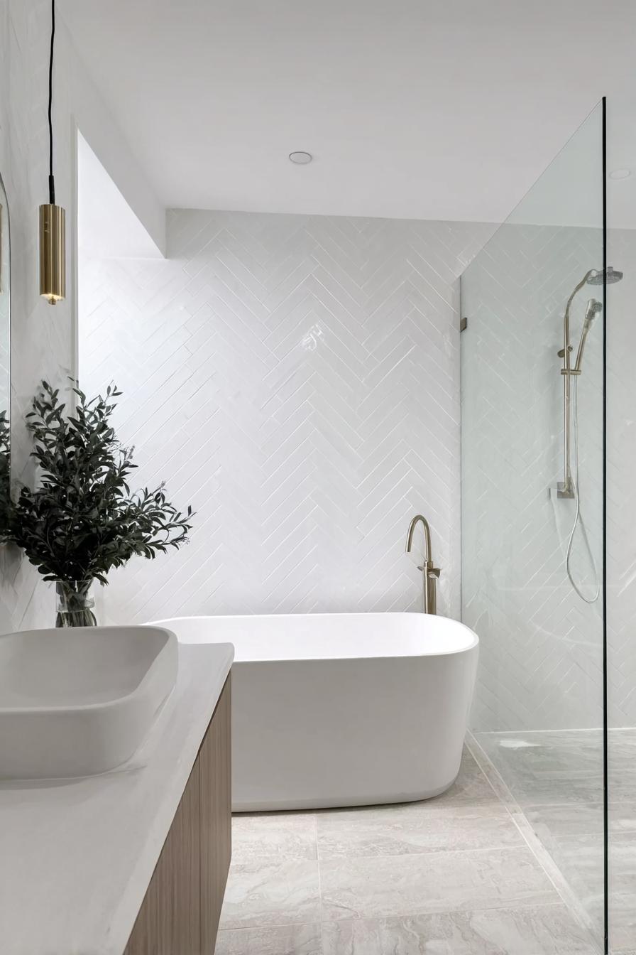 Opt For a Curbless Shower to Maximize Small Bathroom Flow