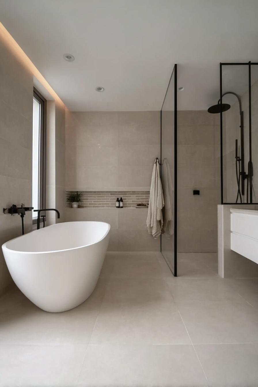 Utilize Integrated Wall Niches for Discreet Storage