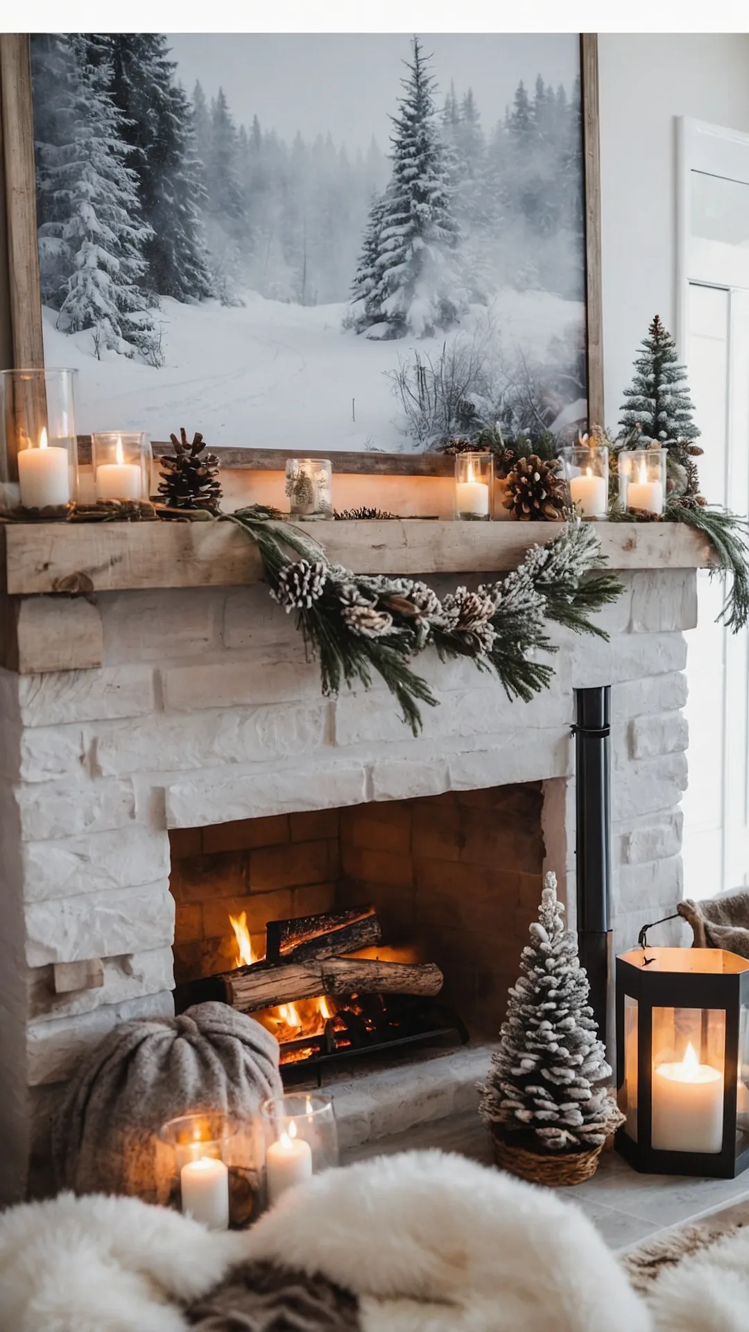 Cozy Reflections by the Fire