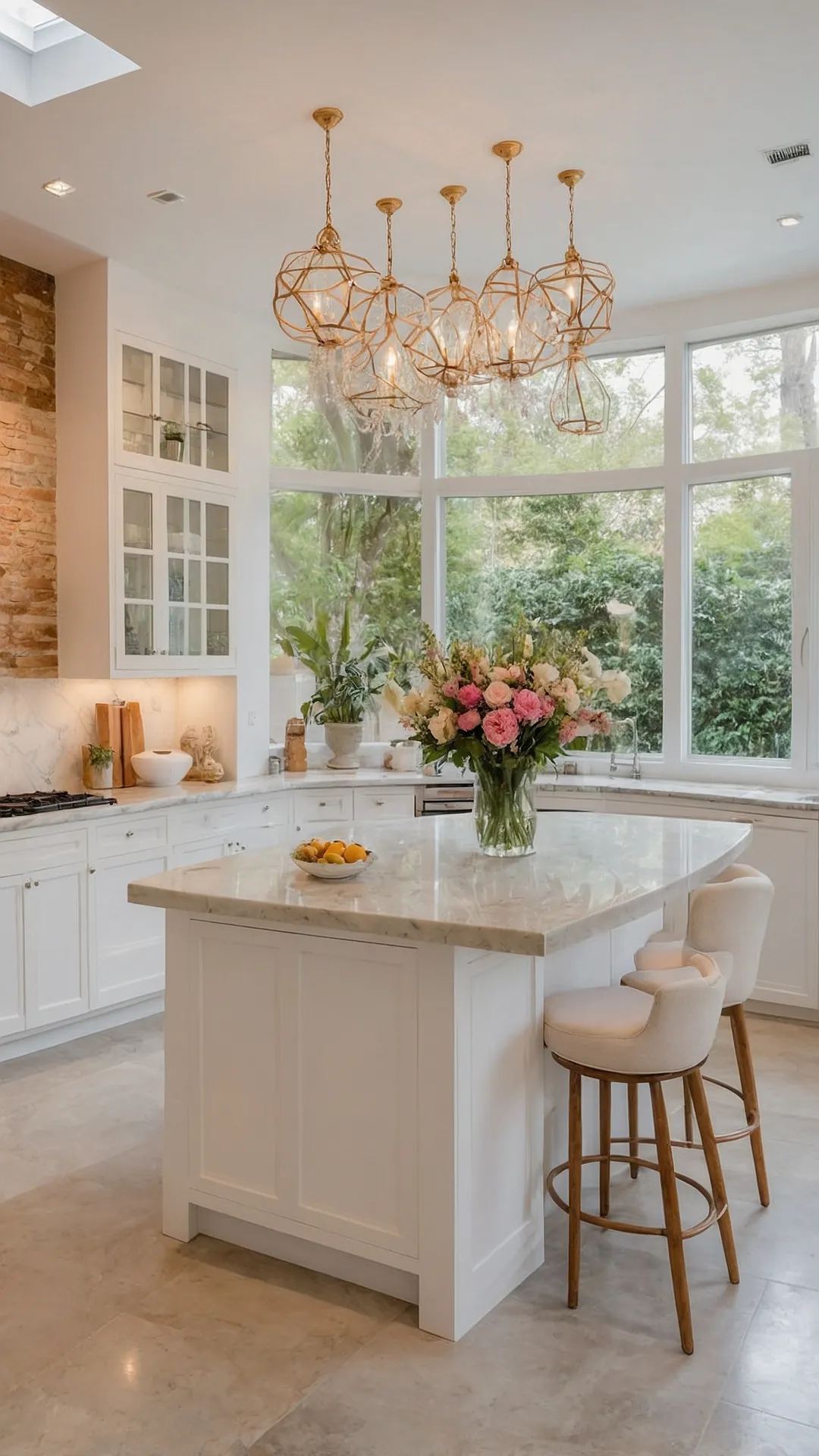 Kitchen Charm with Floral Flair