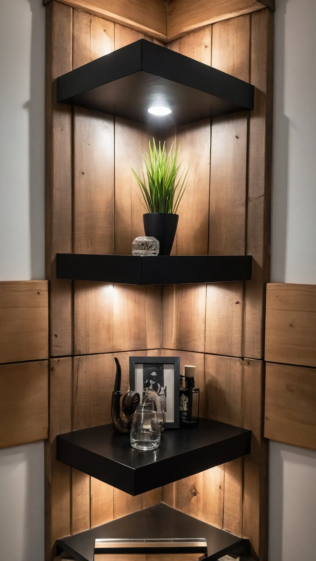 Sleek and Smart Corner Storage