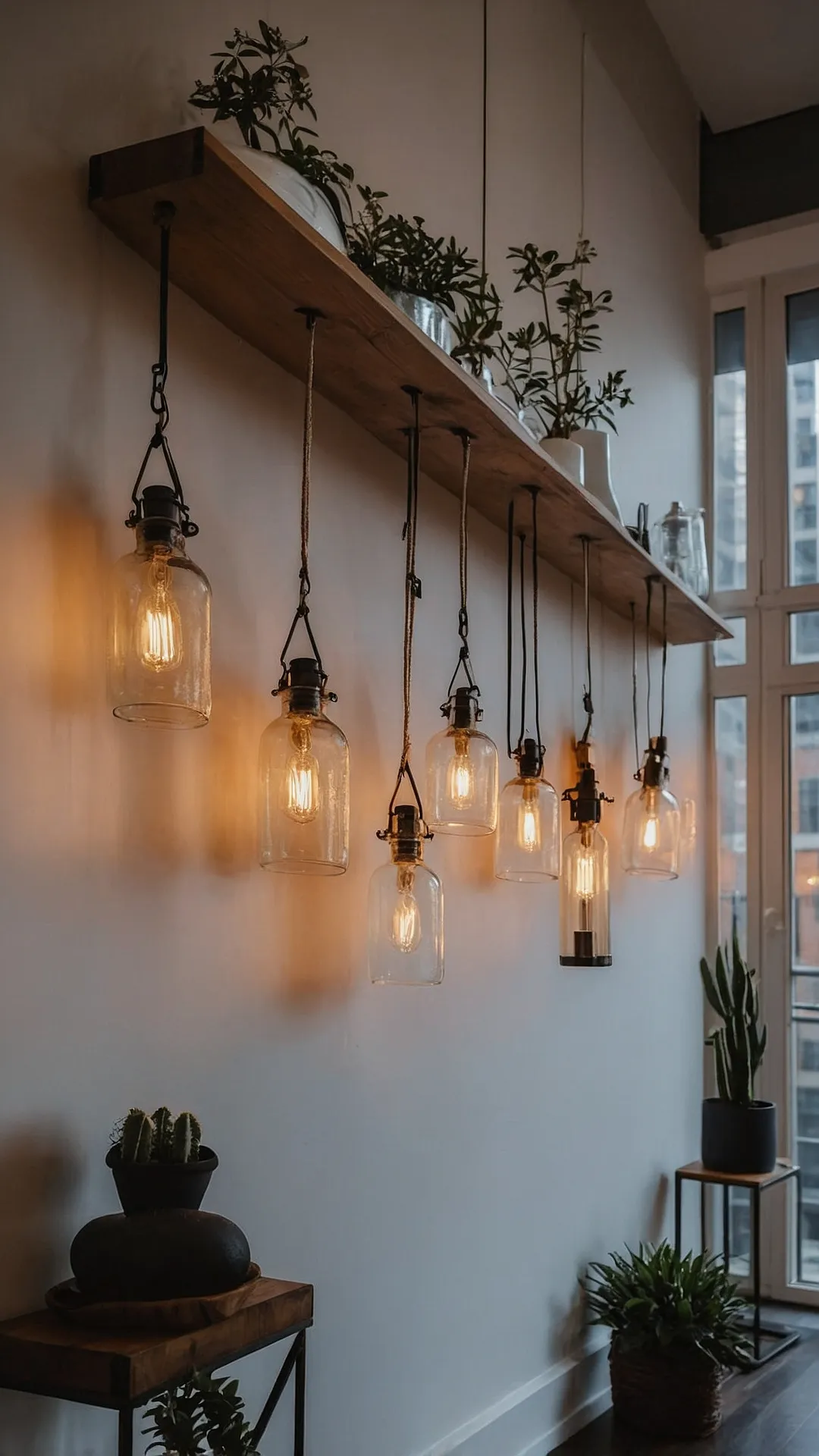 Creative Lighting with Repurposed Elements
