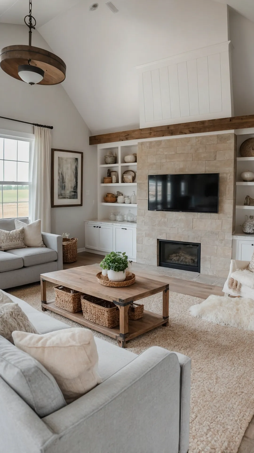 Connected and Cozy Living Space