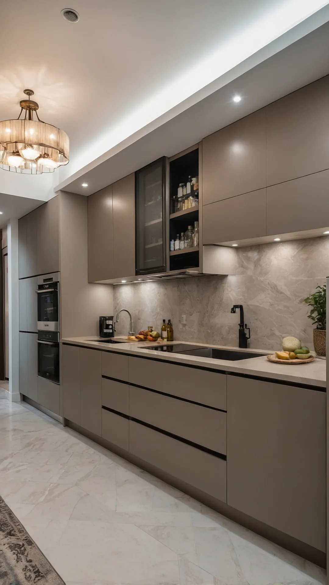 Futuristic Amethyst Kitchen