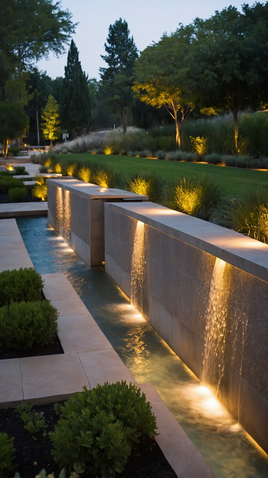 Reflective Water Wall