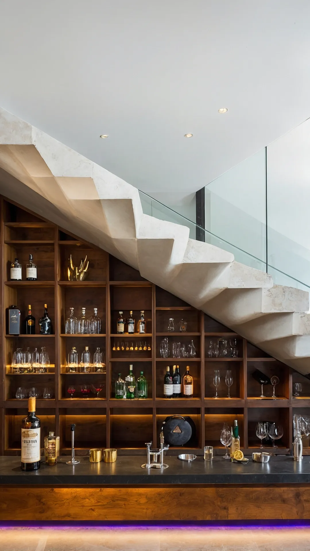 Clever Under-Stairs Bar