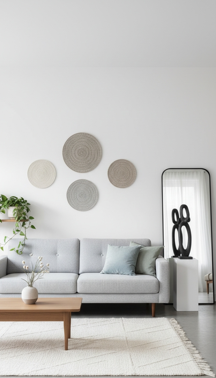 wall behind sofa design ideas - Minimalist Backdrops: Let Your Sofa Shine