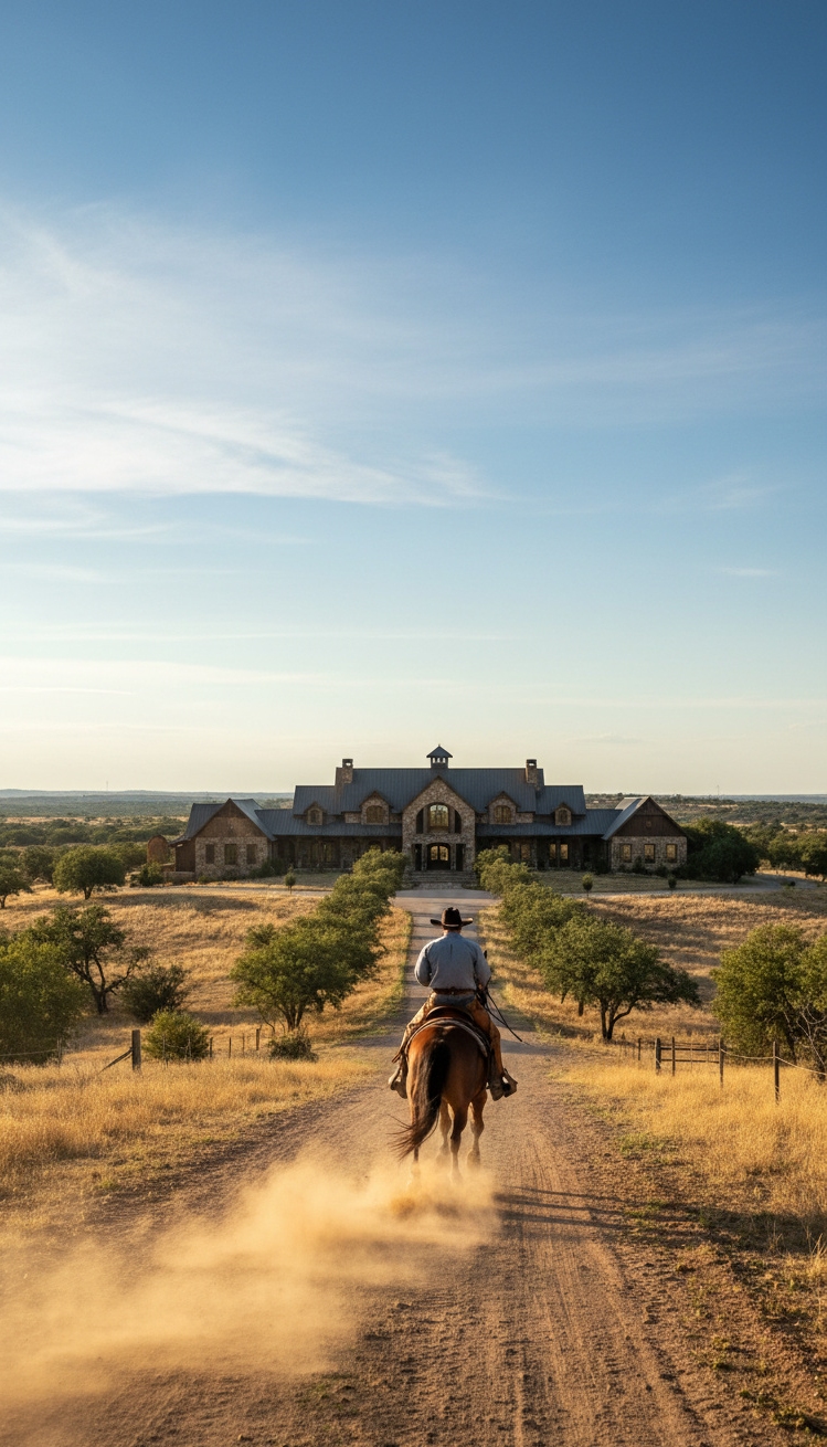 ranch mansion - Sun-Kissed Adobe Walls Cast Dramatic Shadows - These adobe walls bask in sunlight, creating deep shadows...