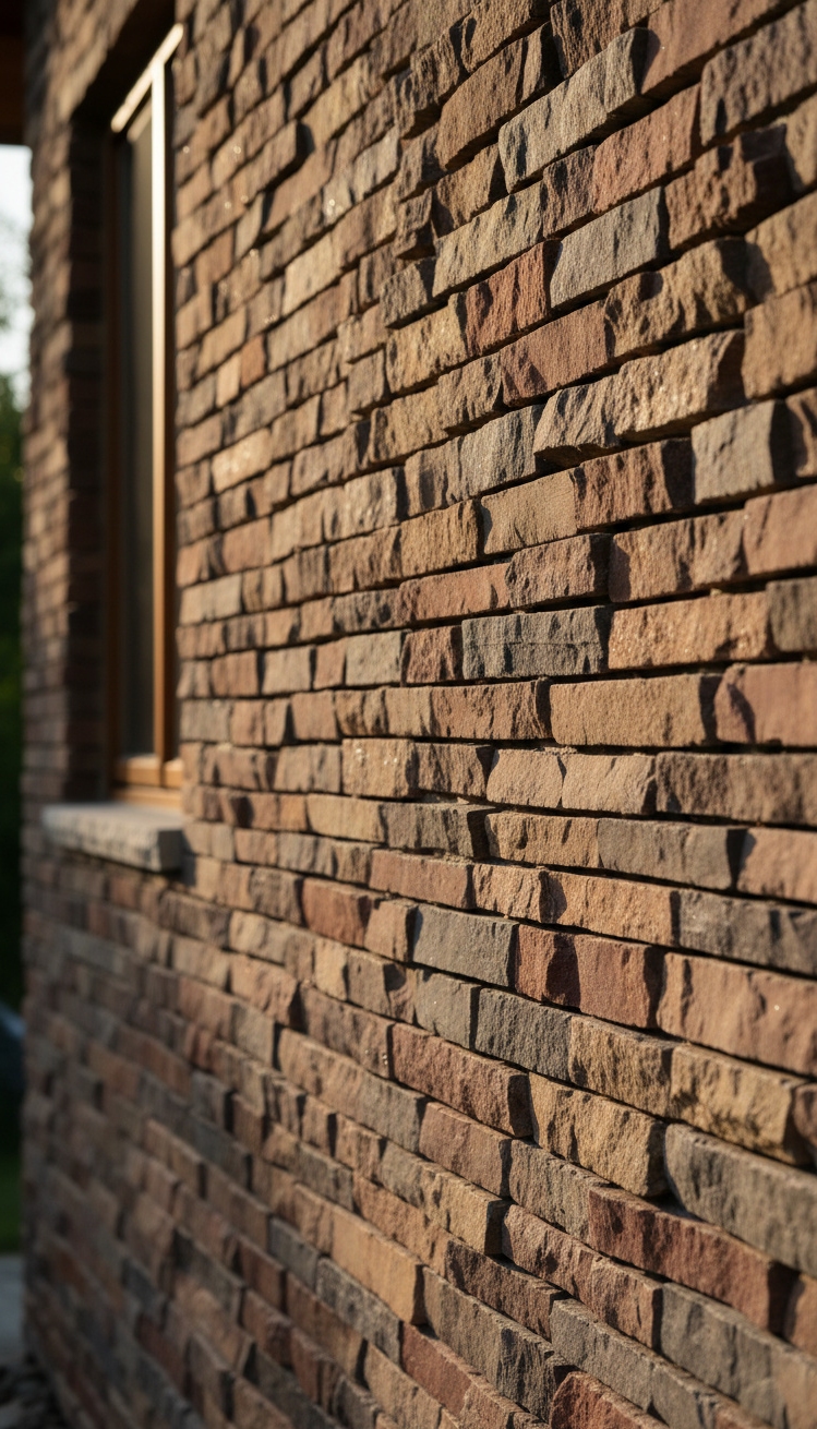 exterior wall texture patterns - Wall Texture: Stone Veneer Patterns - These stone walls practically glow. The late sun...