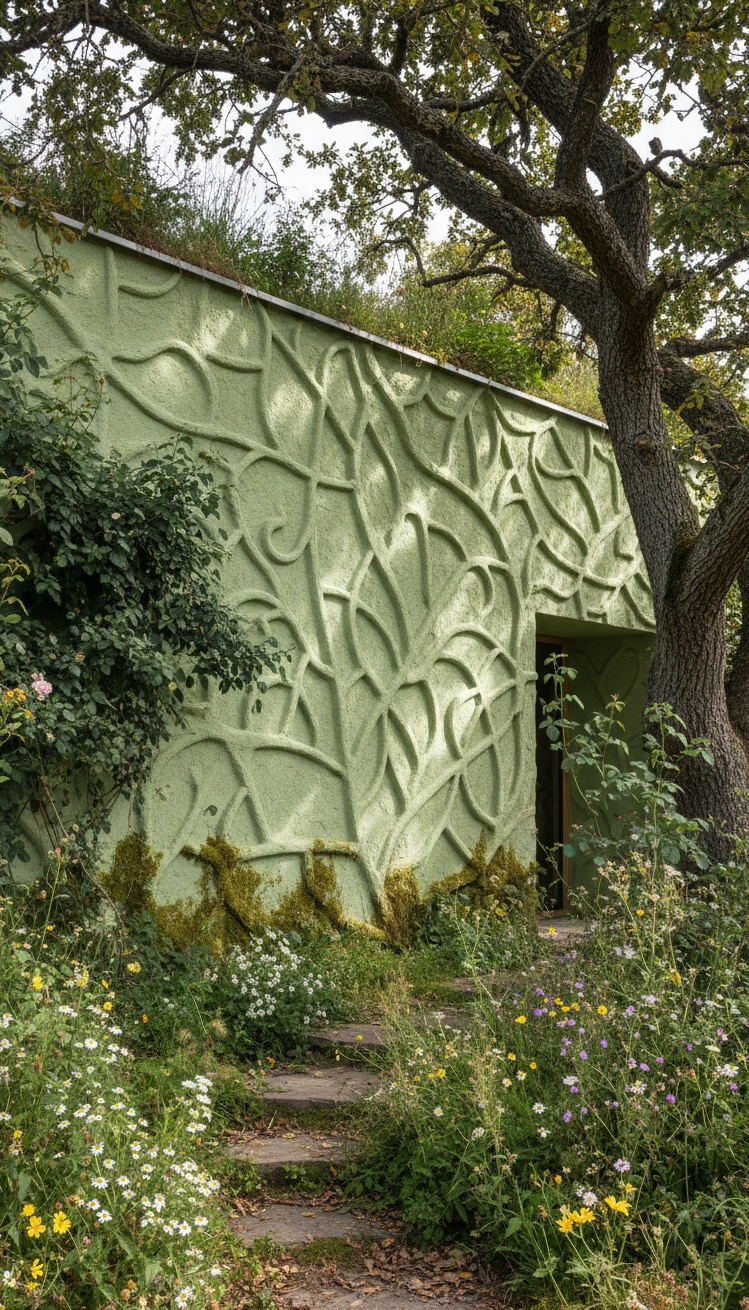 exterior wall texture patterns - Wall Texture: Organic Exterior Patterns - The textured wall finish stands out, doesn't it....