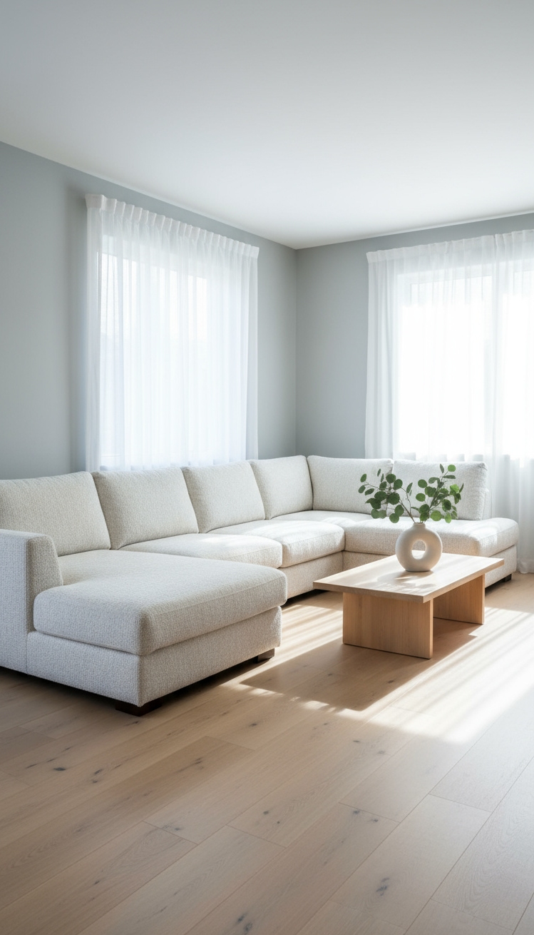 serene interior colors - Living Room Lightness: Coastal Fog