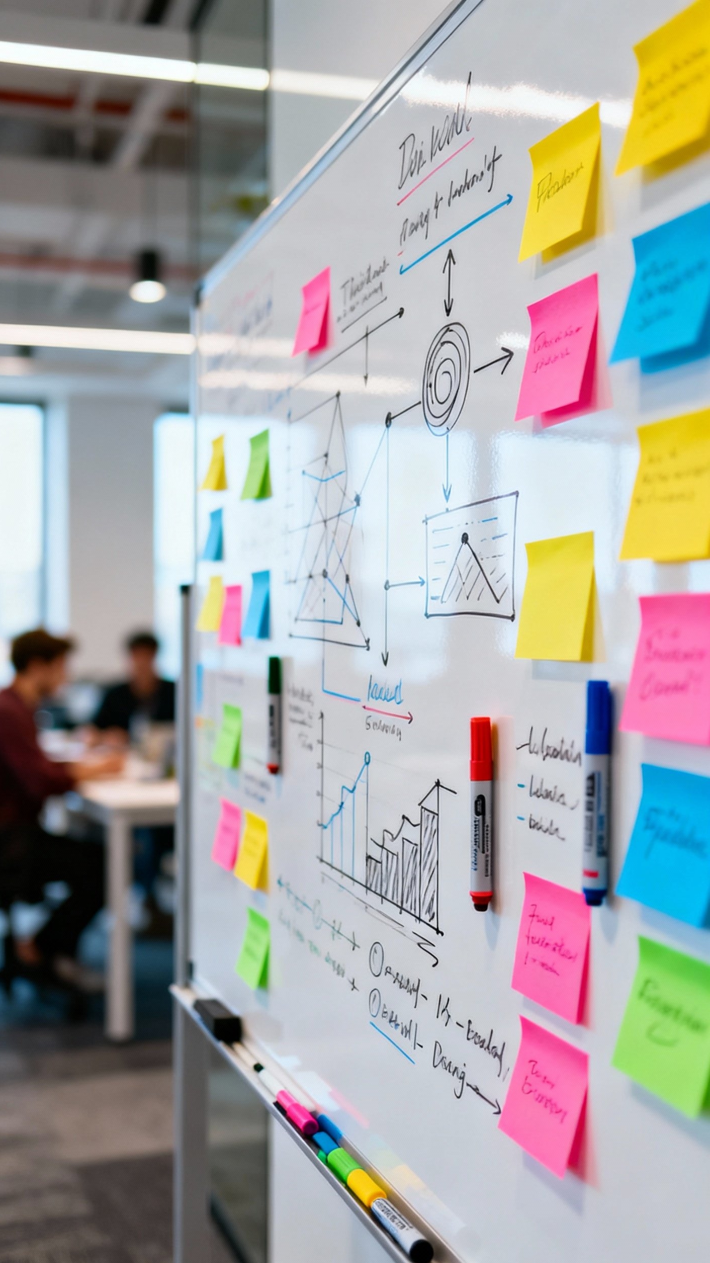 office design ideas - Colorful Brainstorm Walls: Design Inspiration - This brainstorming wall practically vibrates with creative energy....