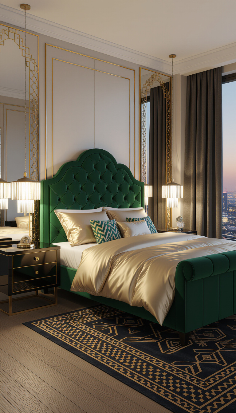 bedroom ideas inspiration - Art Deco Elegance: Glamour and Geometry