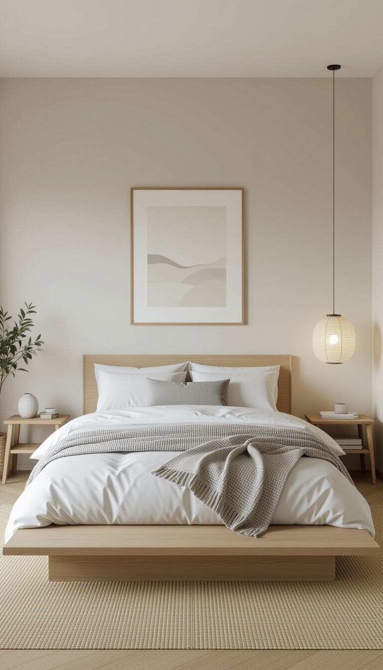 bedroom ideas inspiration - Japandi Style: Minimalist Calm Meets Natural Warmth