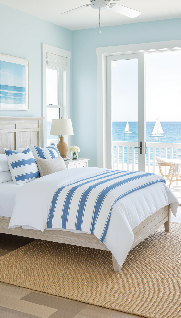 bedroom ideas inspiration - Coastal Escape: Ocean Breeze and Soft Blues