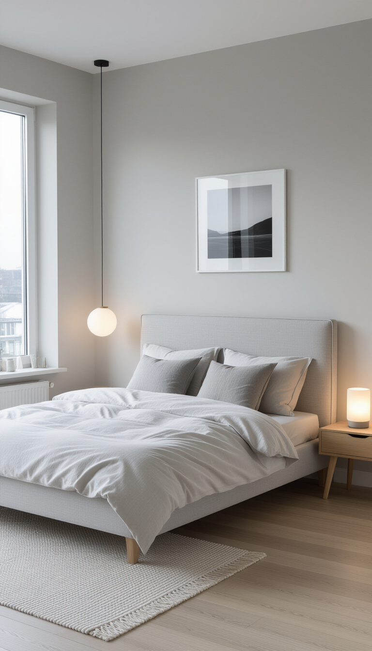 bedroom ideas inspiration - Blue Hour Calm: Scandinavian Tranquility