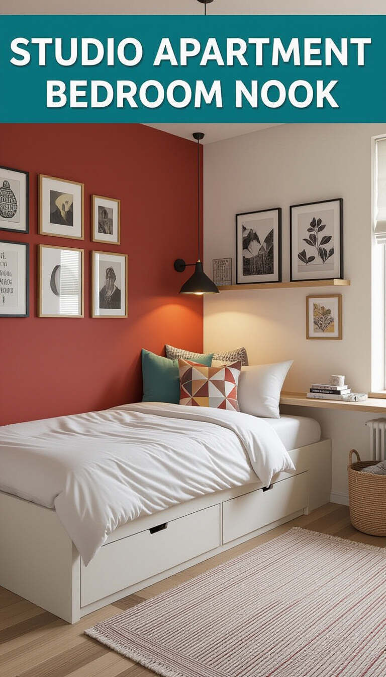 bedroom ideas inspiration - Compact Bedroom Nook: Stylish Small Space Solutions