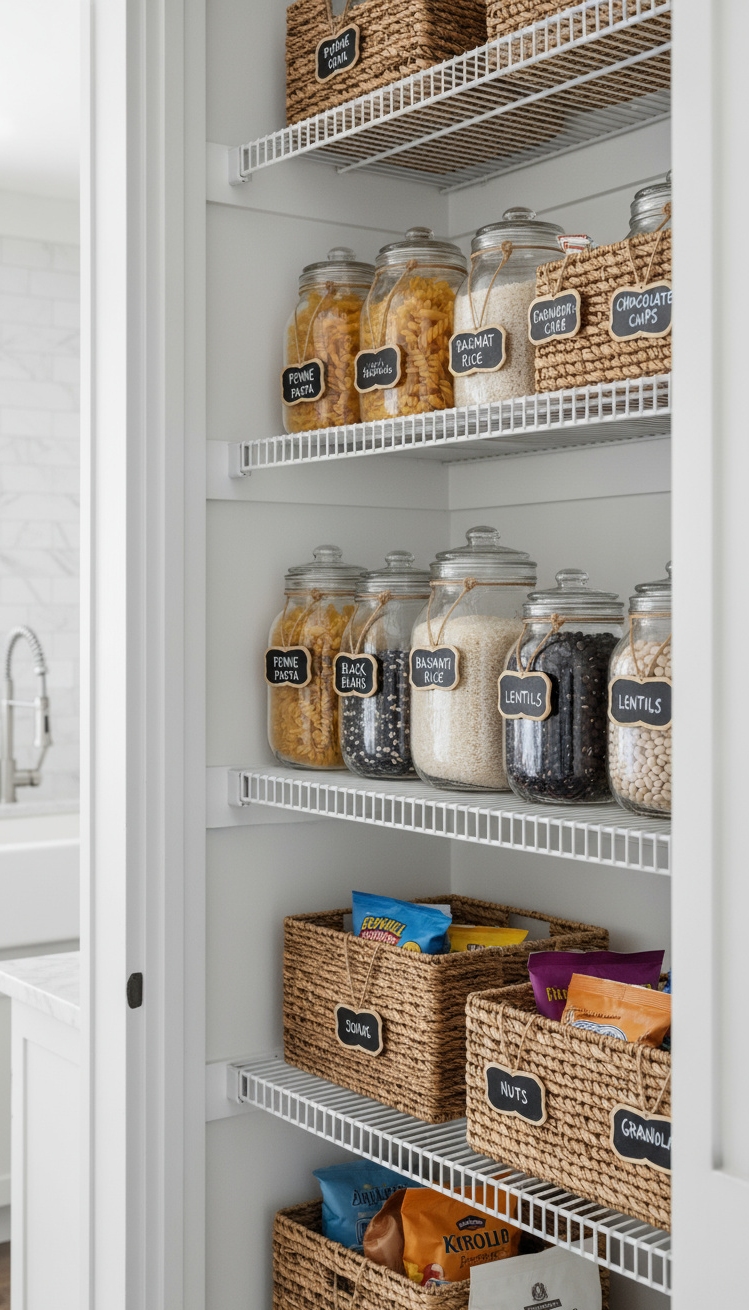 White Kitchen Ideas - Pantry Perfection: White Kitchens with Impeccable Storage
