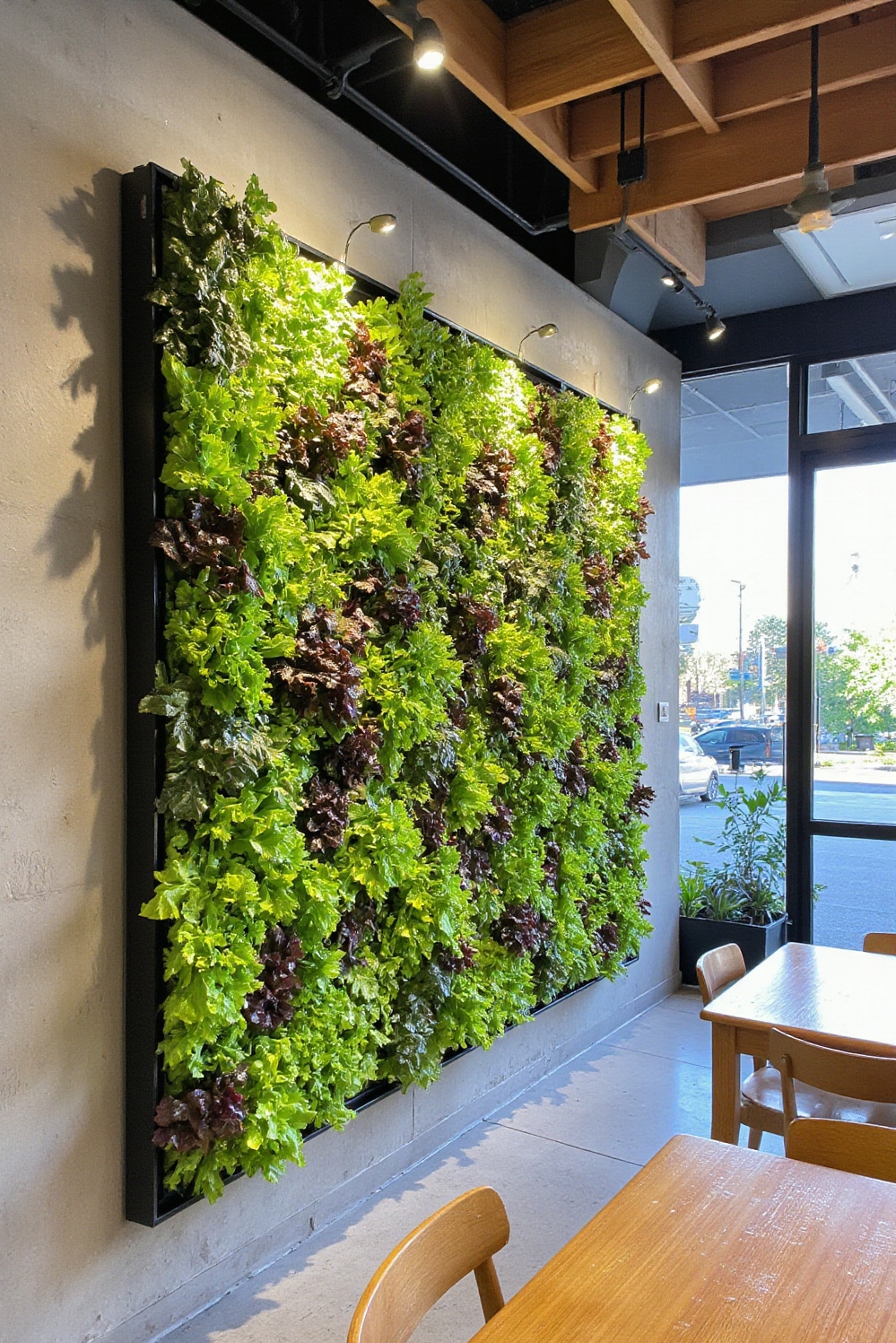urban garden ideas - Living Walls: Edible Urban Art - Sunlight streams softly through the large north-facing windows,...