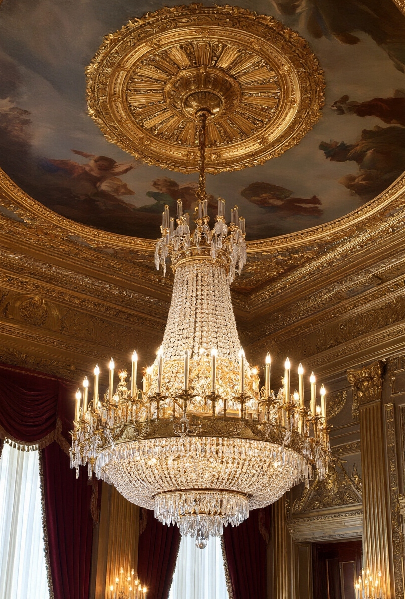 wall moldings - Gilded Age Grandeur For Walls - Sunlight dances across a ballroom, highlighting the breathtaking,...