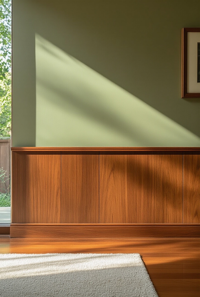 wall moldings - Mid-Century Moldings: Simplicity Perfected - Sunlight streams through the window and washes over...