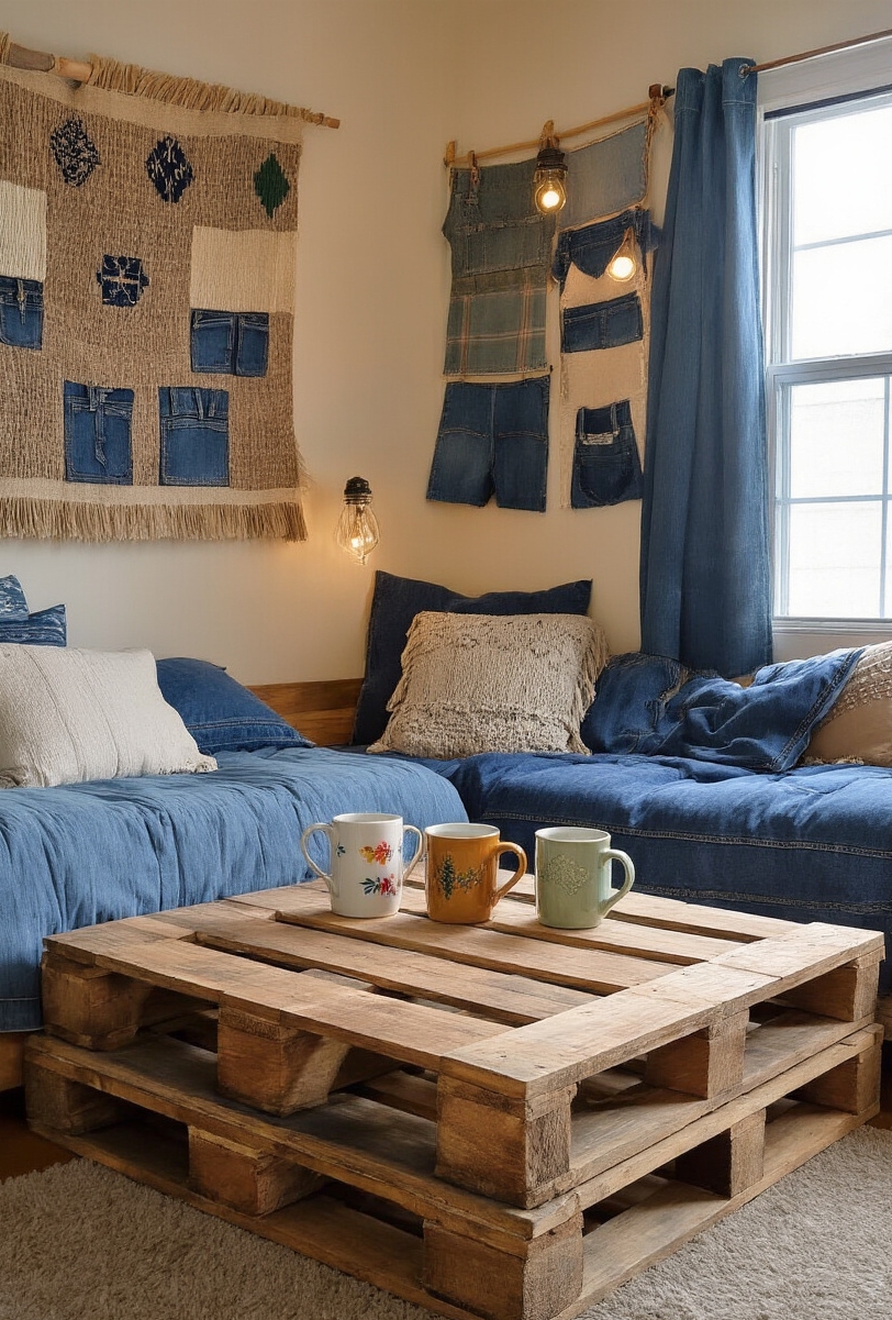 dorm room decor - Your Creative Dorm Haven - Sunlight streams into a dorm room bursting with...