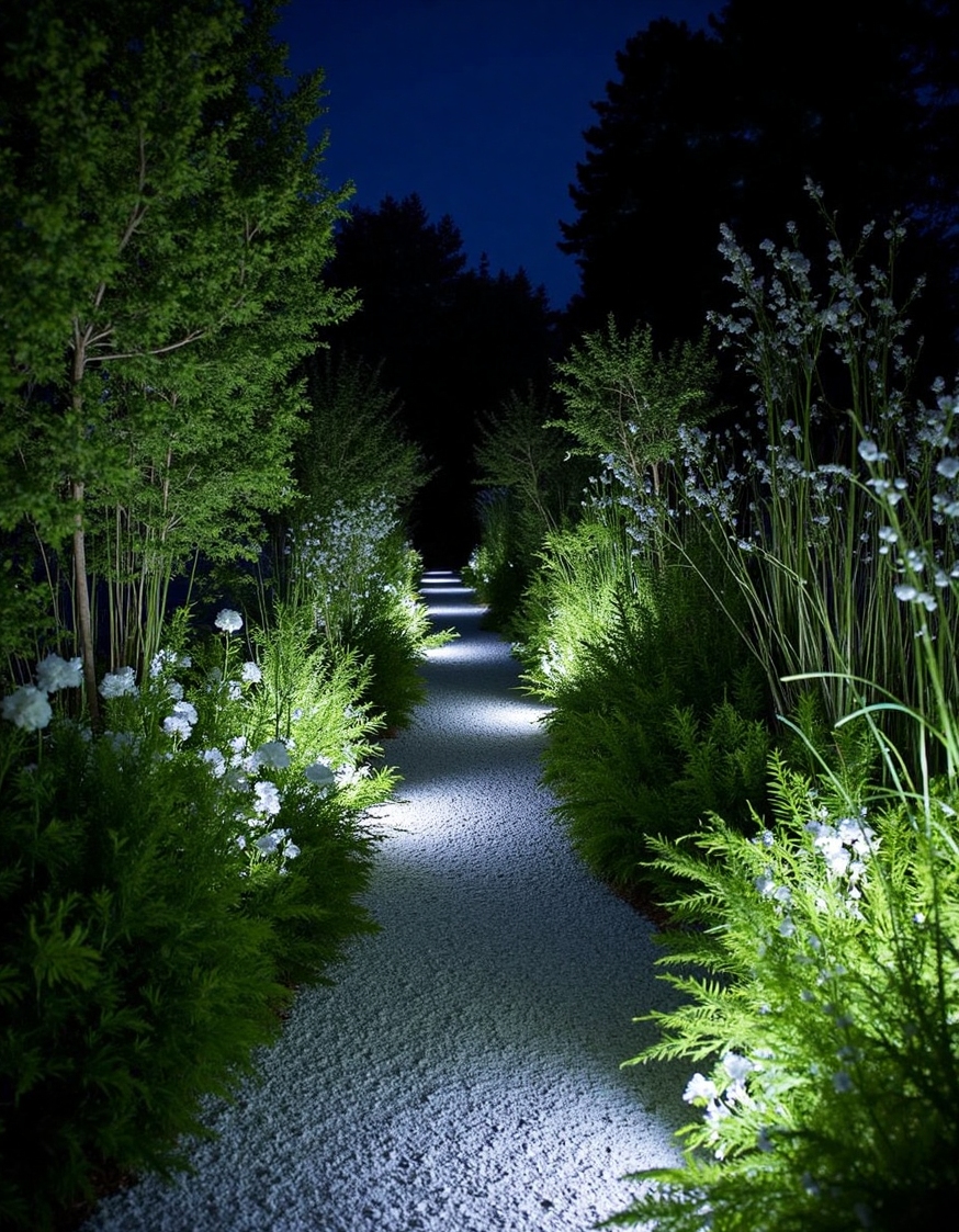 moon garden designed evening white plants 2