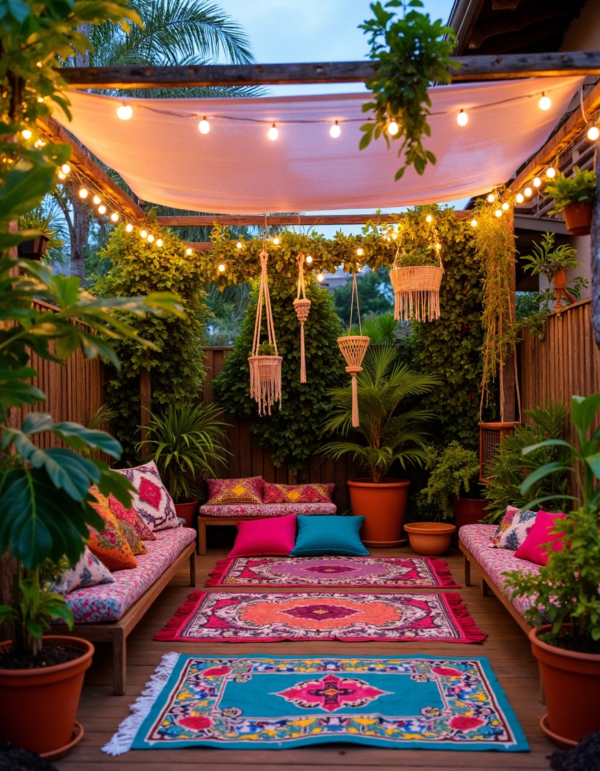 lively bohemian retreat vibrant patterned outdoor 3 2