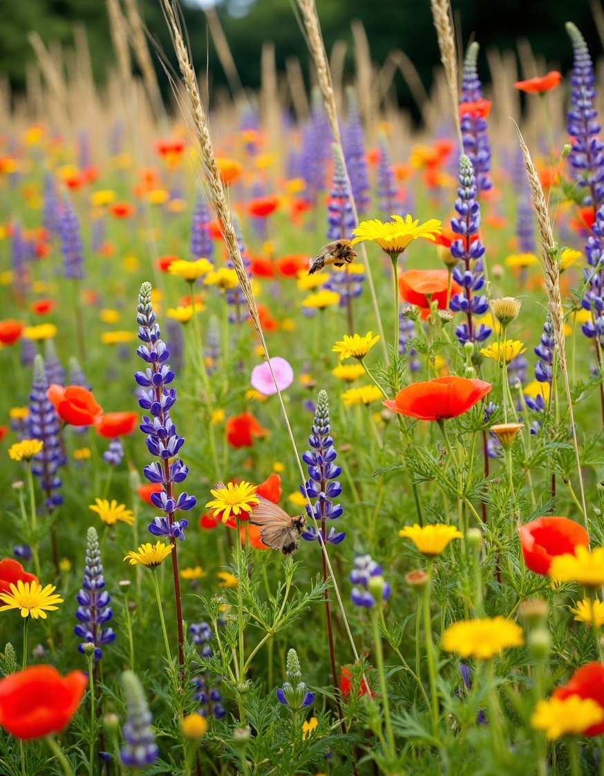 vibrant wildflower meadow alive with natural 6 2