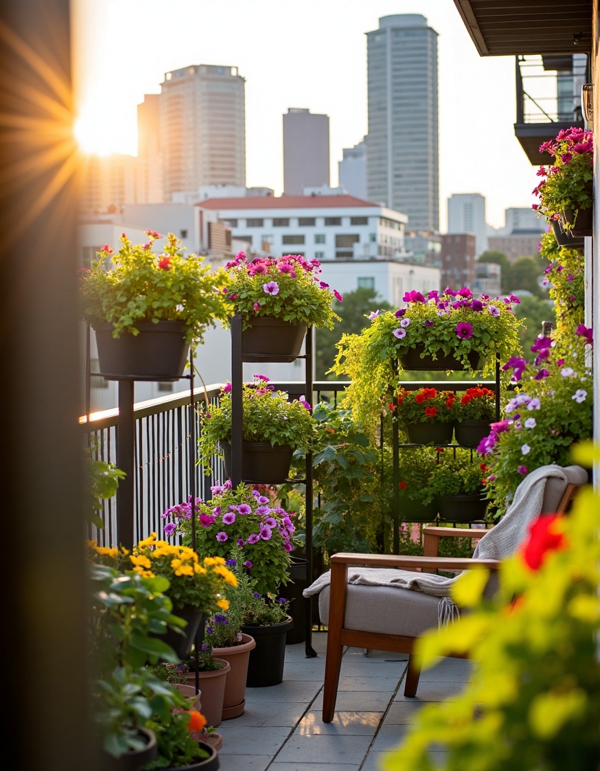 vibrant practical urban balcony planters brimming 5 2