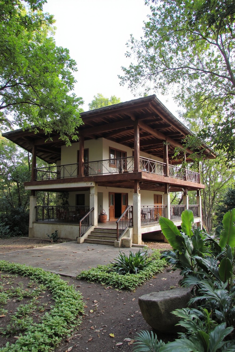 tropical house design ideas - Organic Tropical Architecture: Natural Elements and Verdant Surroundings