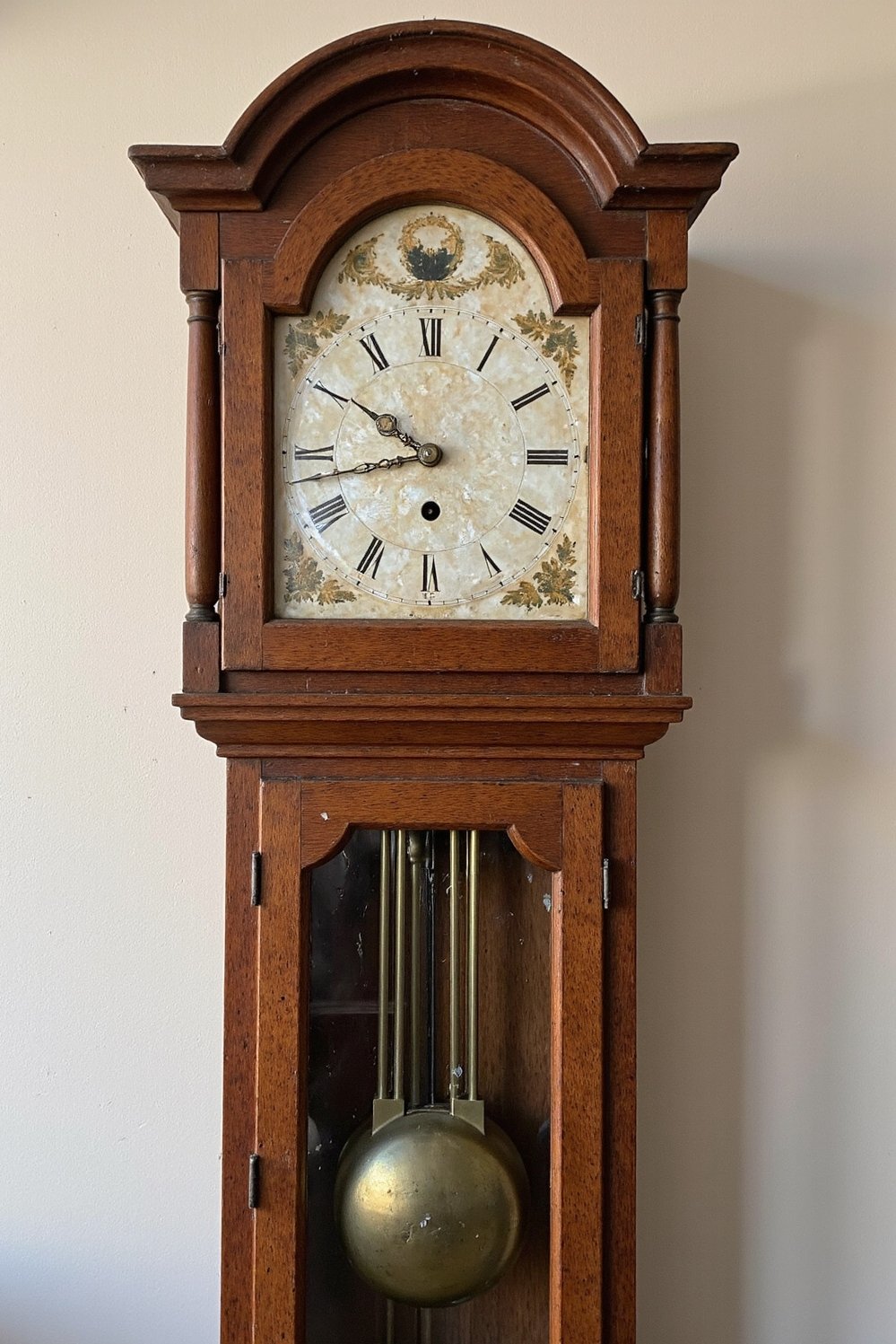 grandfather clock examples - Elegant Grandfather Clock with Mother-of-Pearl Inlay